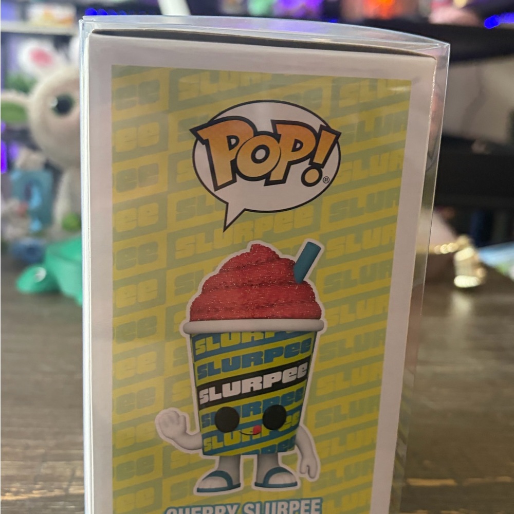 Funko Cherry Slurpee Glitter Figure - Red, Blue, Yellow - Picture 6 of 6